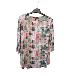 N Touch Size Small Womens Abstract Patterned Shirt #B-3-18